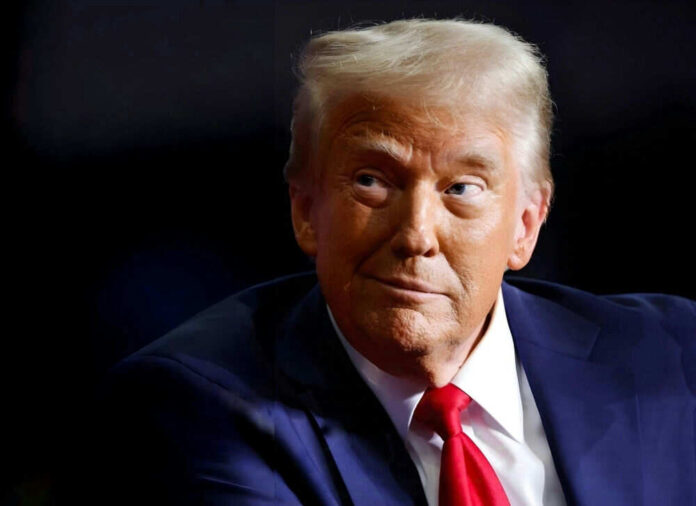 2594138277 Person wearing suit and red tie looking sideways