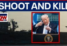 Trump orders navy to "shoot & kill" mine boats in the Strait of
