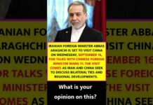 IRAN’S FOREIGN MINISTER SET FOR CHINA VISIT