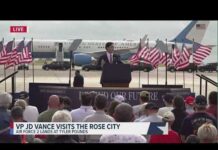 U.S. Rep. Brandon Gill speaks against Democrats, James Talarico during Tyler midterm rally