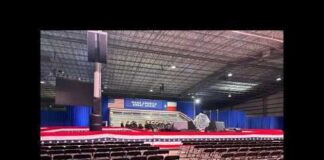 First Look: Stage Set for President Trump's Corpus Christi Rally