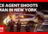 ICE agent shoots man in New York City | BBC News